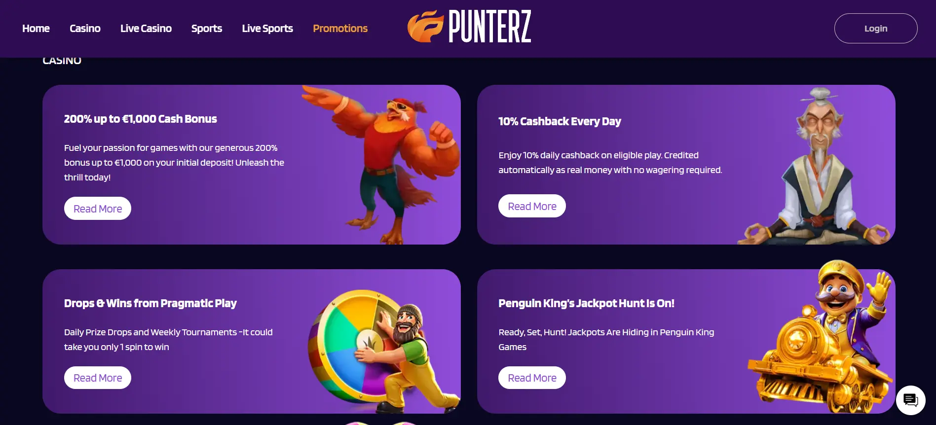 Punterz Casino Promotions